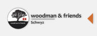 Wortbildmarke, woodman & friends, Werbeagentur/Schweiz
