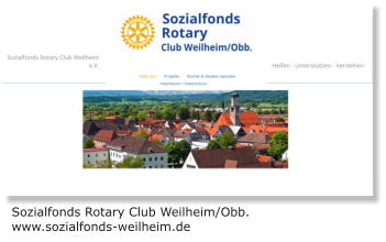 Sozialfonds Rotary Club Weilheim/Obb. www.sozialfonds-weilheim.de