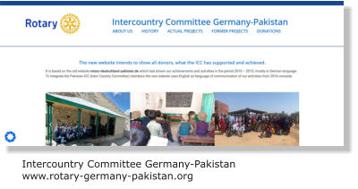 Intercountry Committee Germany-Pakistan www.rotary-germany-pakistan.org